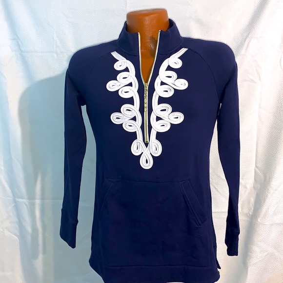 Lilly Pulitzer Quarter Zip Pullover Size XXS - Picture 3 of 10